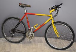 Fisher procaliber mountain bicycle, with Shimano Deore derailleurs and rear brakes