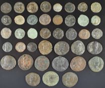 Roman Imperial Coinage family of Constantine AD307-350, Constantinus II bronze coins, diameter 15-