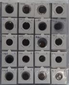 A large amateur collection of UK farthings, Charles II onwards, includes Bristol, young head