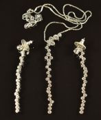 Swarovski necklace and earrings, in original box