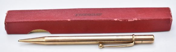 Eversharp 9ct gold propelling pencil, in original box with instructions, weight of pencil 24g all