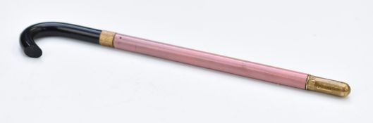 Novelty dip pen formed as a walking stick, length 11cm