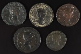 Roman imperial coinage The Illyrian Emperors AD270-285 Severina wife of Aurelian five bronze