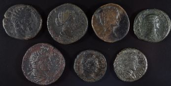 Roman Imperial coinage The Severan Dynasty Ad193-235 a collection of seven coins including