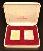 22ct gold and hallmarked silver Royal silver wedding commemorative limited edition 945/2000 stamp