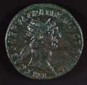 Roman Imperial coinage Adoptive Emperors AD96-138 Trajan bronze Dupondius IMP CAES NERVA TRAJAN