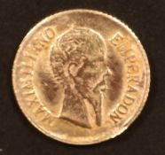 Mexico 1865 gold fantasy coin