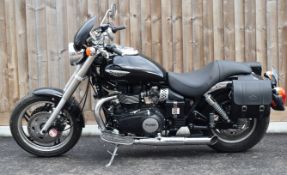 2009 Triumph Speedster 865cc motorcycle, registration number OU09 EEH, with V5C. With optional