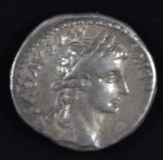 Roman Imperial coinage Julio-Claudian Dynasty 27BC-AD69 Tiberius (AD14-37) silver Denarius, laureate