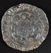 Edward IV hammered half groat 2nd reign, large annulet, 1471-72, Seaby 2103 (GF)
