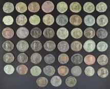 Roman Imperial coinage family of Constantine AD307-350 comprising Constans and Constantius II bronze