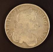Charles 1676 silver crown, F