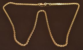 An 18ct gold chain/ necklace, 46cm long, 5g