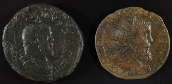 Roman Imperial coinage The Illyrian Emperors Ad270-285 Postumus (259-268) AE Sestertius, obv. IMP