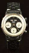 Heuer Carrera 12 Dato gentleman's triple calendar chronograph wristwatch ref. 2547 with day and