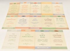 Fourteen British Railways and LNER guides comprising Fenman, Norfolkman, Tees-Tyne Pullman, West