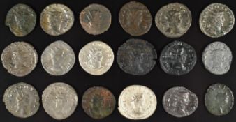 Roman Imperial coinage Military Anarchy AD235-270 Gallienus eighteen Antoninianus silver, silvered
