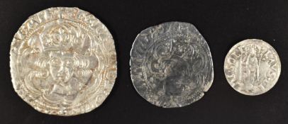 Henry VII hammered groat, facing bust, London 1485-98, Seaby 2195, some clipping (NVF) together with