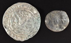 Edward III half groat, issue 4 pre-treaty period, Seaby 1578, together with a Edward IV or Henry