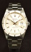 Rolex Oyster Perpetual Date gentleman's automatic wristwatch ref. 15210 with date aperture, luminous