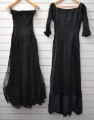 Christian Dior c1950/1960 ballgown / prom dress with underskirt / petticoat, Christian Dior tag