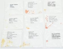 Over 200 yellow and orange sapphires including 1.9ct heart cut, 24 matching princess cut, 1.1ct