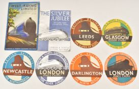 LNER West Riding Limited 1937 and The Silver Jubilee brochures, LNER Queen of Scots, Yorkshire
