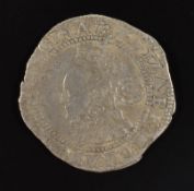 Elizabeth I hammered threepence 1574 issue 3, eglantine mintmark, Seaby 2566 (VF)