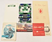 Irish railway brochures comprising GNR Dublin Belfast Enterprise expresses, 1957 and 1952 Coras