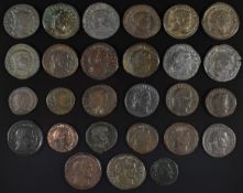Roman Imperial coinage The Tetrachy AD285-307 Galerius bronze coinage, diameter 20-28mm, 27 coins