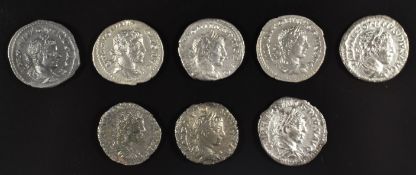 Roman Imperial coinage The Severan Dynasty AD193-235 Elegabalus (218-222) eight various silver and
