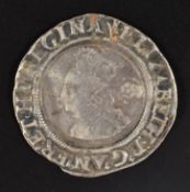 Elizabeth I hammered sixpence 1563 issue 3, '3 over 2' in date, Seaby 2561 (NVF)