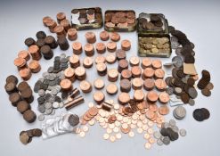 A very large collection of English copper/bronze coins, George III onwards