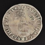 Elizabeth I milled sixpence 1561-62, Seaby 2594 (F+)