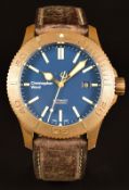 Christopher Ward C60 Trident Pro 600 gentleman's diver's automatic wristwatch with date aperture,