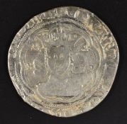 Edward III hammered groat, pre-treaty period, fourth coinage series F, Seaby 1569, found Chestnut