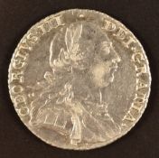 George III 1787 shilling crown in angles