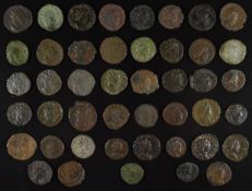 Roman Imperial coinage Military Anarchy AD235-270 forty five bronze Antoninianus coins comprising