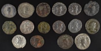 Roman Imperial coinage Military Anarchy AD235-270 Gallienus sixteen Antoninianus base silver,