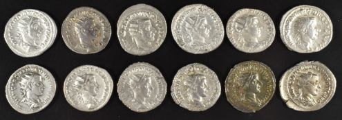 Roman Imperial coinage Military Anarchy AD235-270 Gordian III twelve silver Antoninianus, diameter