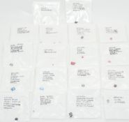 Twenty five loose spinels including royal blue Ceylon 0.8ct oval cut, pink 1ct oval cut, Burma 0.