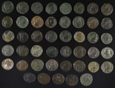 Roman Imperial coinage family of Constantine AD307-350 Constantine I bronze coinage, diameter 15-