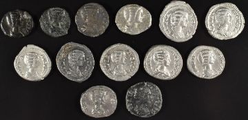 Roman Imperial coinage The Severan Dynasty AD193-235 ten various silver Denarius together with two