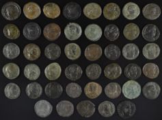 Roman Imperial coinage family of Constantine AD307-350 Constantine I bronze coinage, diameter 16-