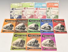 Set of eight Ian Allan Famous Trains books together with four British Railways route guides