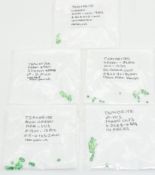 Fifty eight loose tsavorite garnets including four matching oval cut, etc