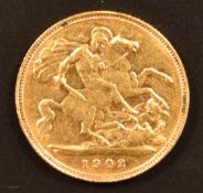 Edward VII 1902 gold half sovereign