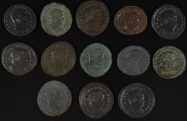Roman Imperial coinage family of Constantine AD307-350 Constantine I bronze coinage, diameter 22-