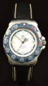 Tag Heuer wristwatch ref. TRWA1219 with date aperture, luminous hands and hour markers, white