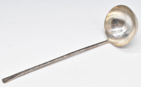 Modern hallmarked silver punch or soup ladle, London 1995, maker J & E G, length 31cm, weight 172g